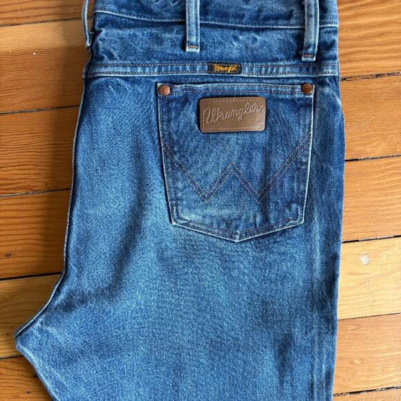 Wrangler Jeans Faded Blue Wash - Picture 4 of 6